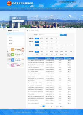 政府重點項目臺賬管理系統(tǒng)